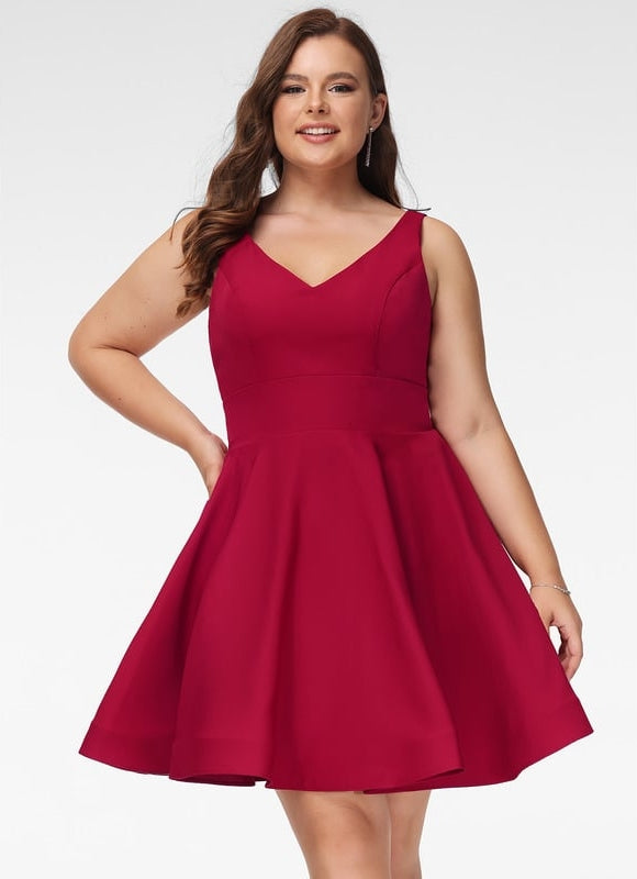 Robe Courte Rose Évasée - gallery 8