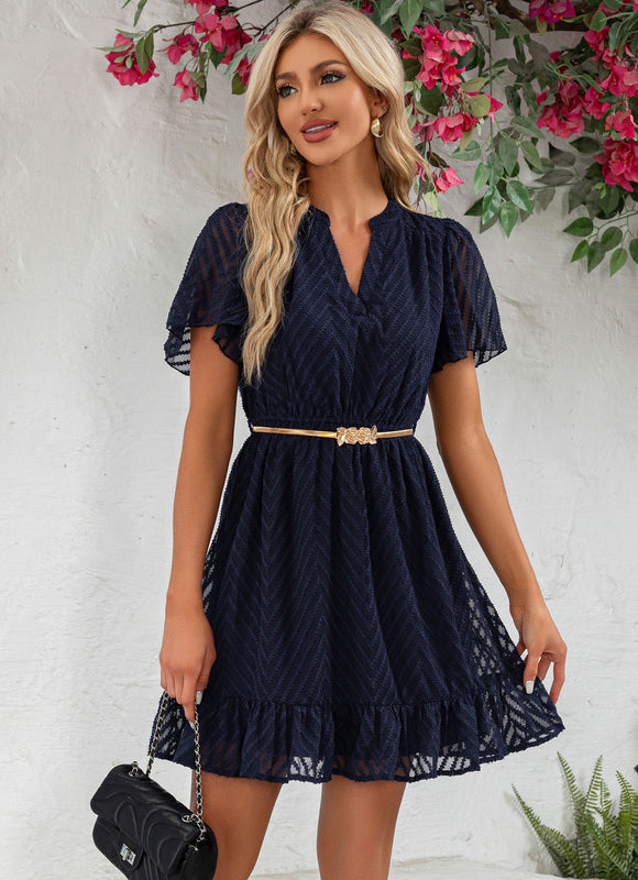 Robe Courte Trapèze Chic