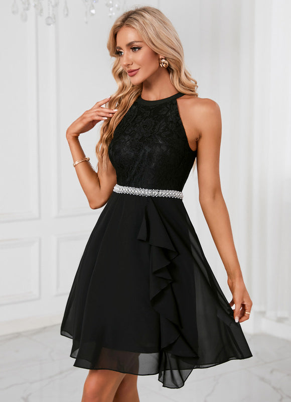 Robe Courte Dentelle Fluide - gallery 1