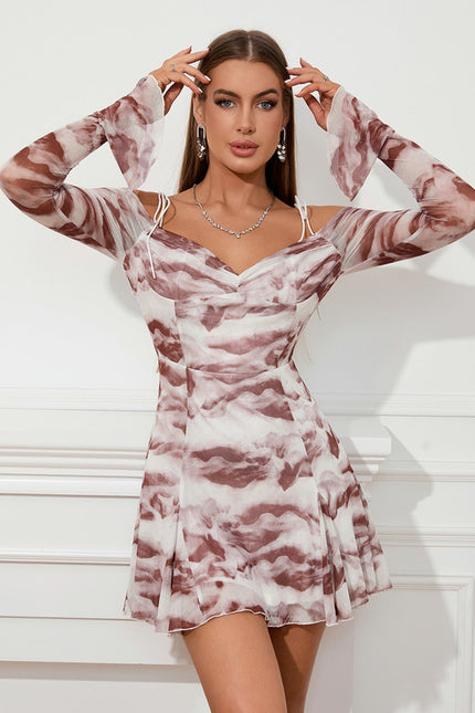 Robe Courte Douce Marbrée - gallery 1