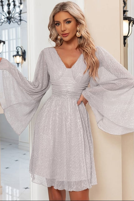 Robe Courte Paillettes Nude - gallery 9
