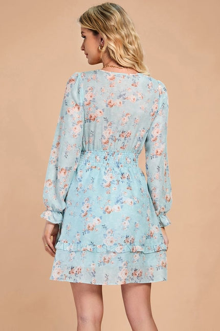 Robe Courte Fluo À Volants - gallery 5