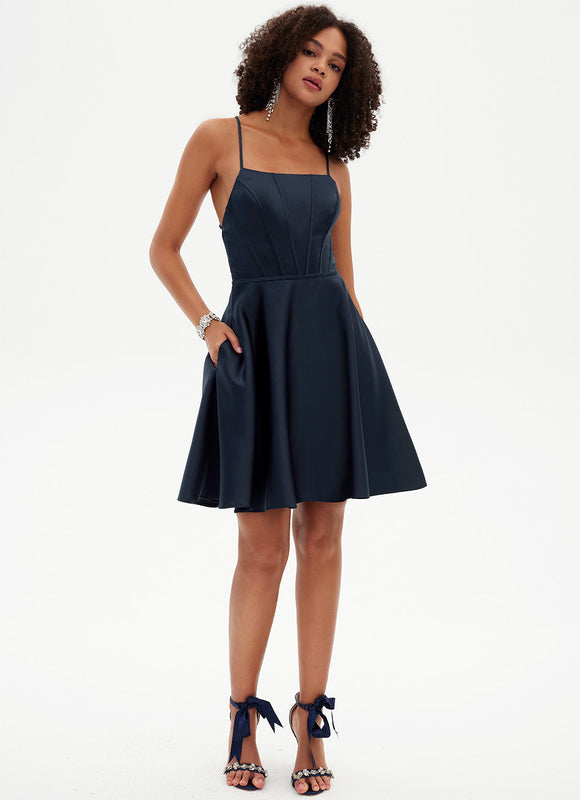 Robe Courte Rose Délicate - gallery 3