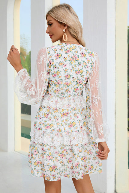 Robe Courte Florale Légère - gallery 3
