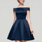 Robe Courte Satin Noire