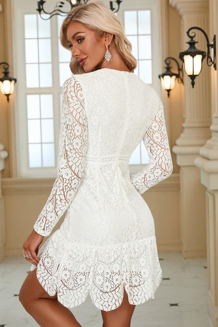 Robe Courte Noire Dentelle - gallery 1