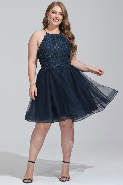 Robe Courte Festive En Tulle - gallery 6
