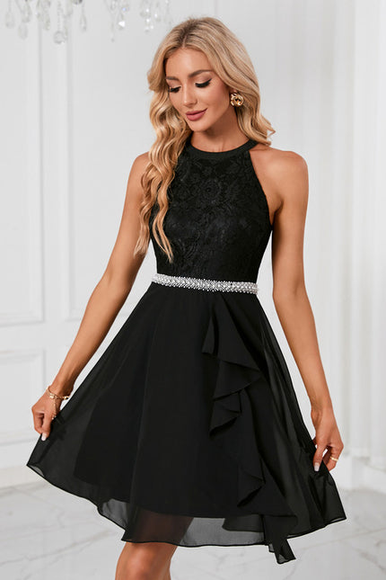 Robe Courte Dentelle Fluide