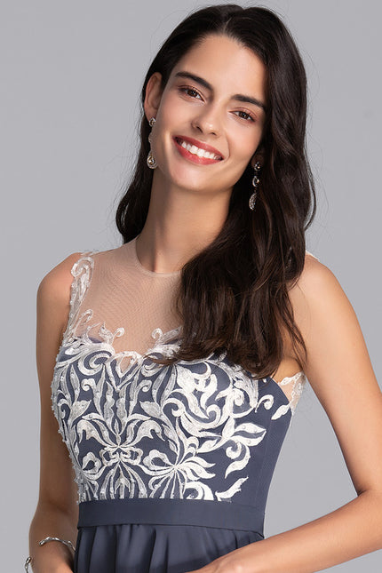 Robe De Soirée Courte Dentelle - gallery 3