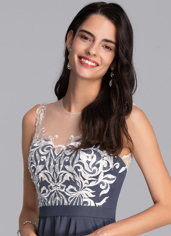 Robe De Soirée Courte Dentelle - gallery 3