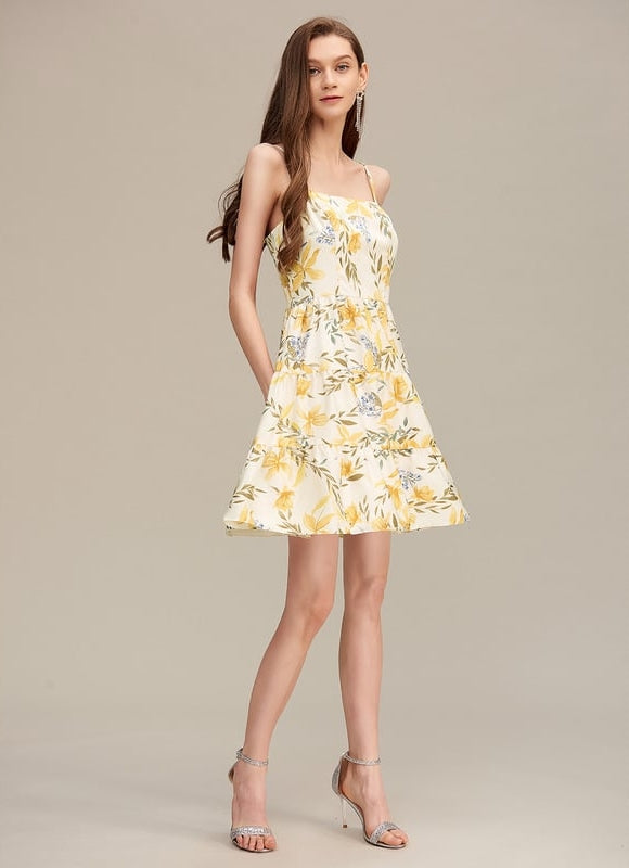 Robe Courte À Carreaux Légère - gallery 4