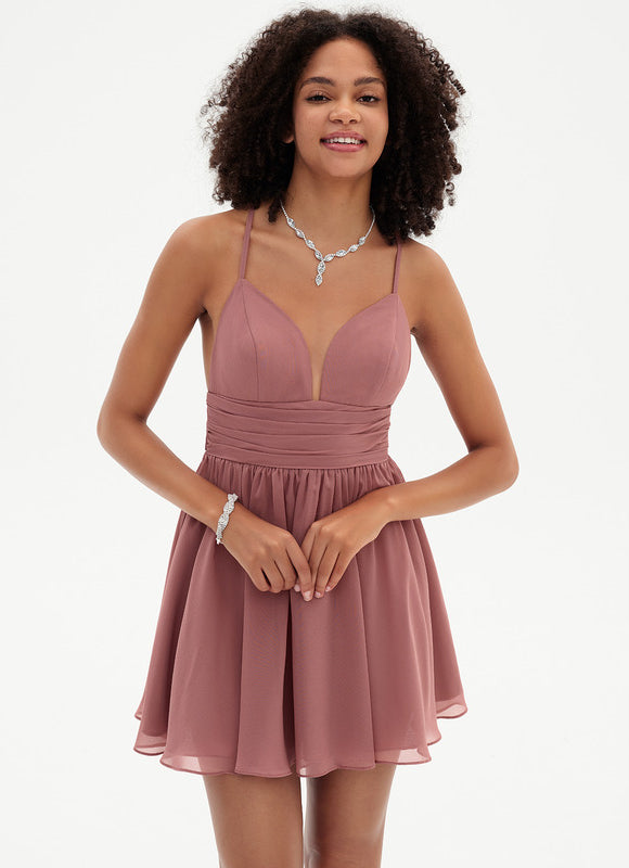 Robe Courte Pour Demoiselle D'Honneur - gallery 5