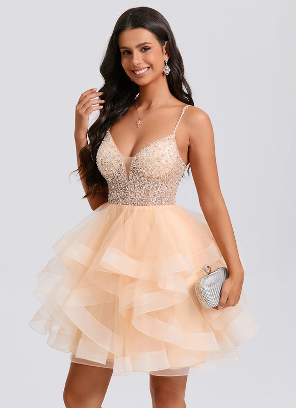 Robe Courte Décolleté Plongeant - gallery 5