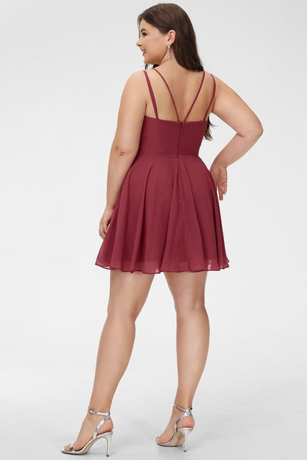 Robe Courte Mousseline Évasée - gallery 5