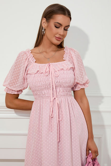 Robe Courte À Pois Délicate - gallery 2