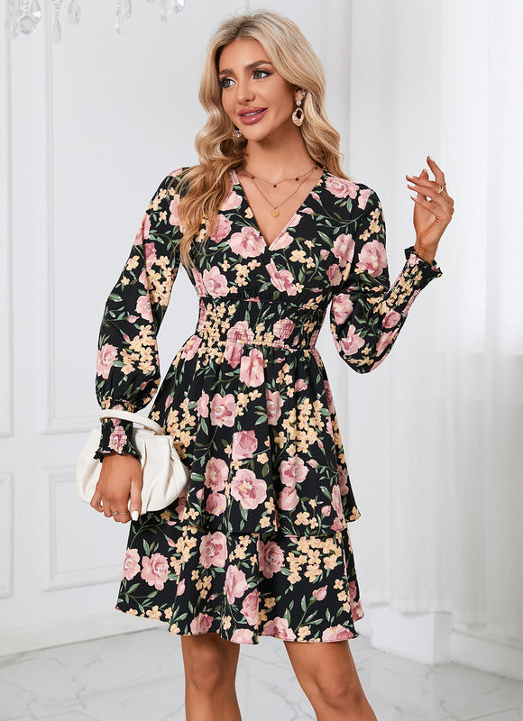 Robe Courte Fleurie Vaporeuse - gallery 6