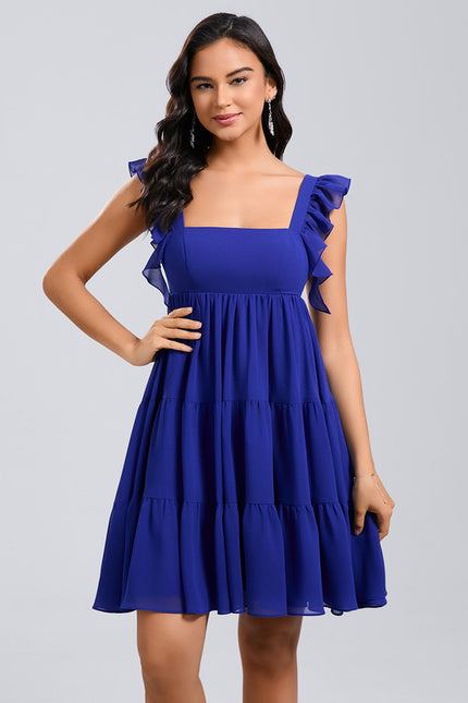 Robe Courte Encolure Carrée - gallery 1