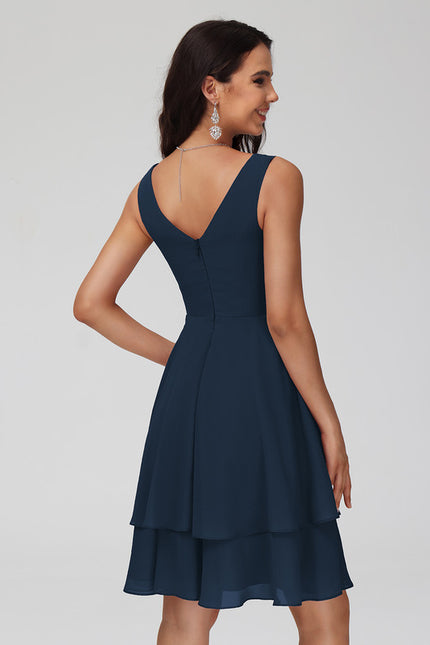 Robe Courte Mousseline Évasée - gallery 2