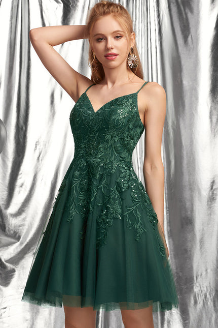 Robe Courte Tulle Embellie - gallery 2