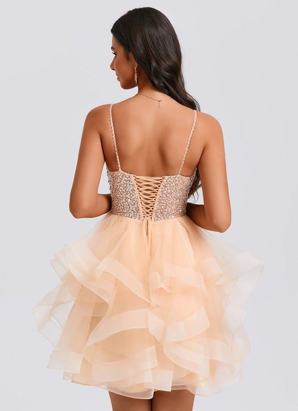 Robe Courte Décolleté Plongeant - gallery 4