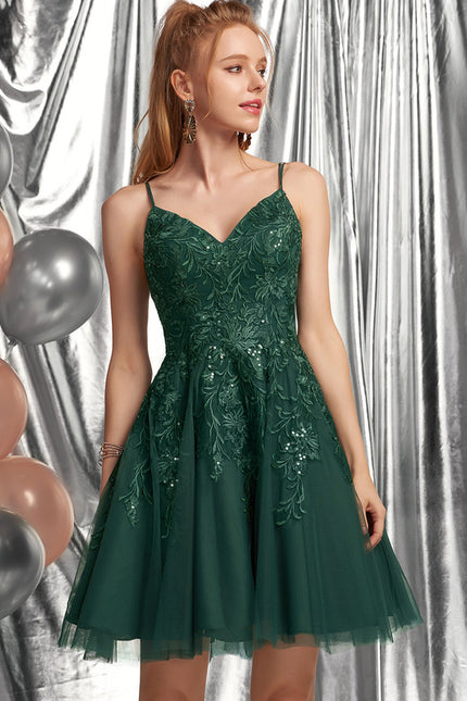 Robe Courte Tulle Embellie - gallery 4