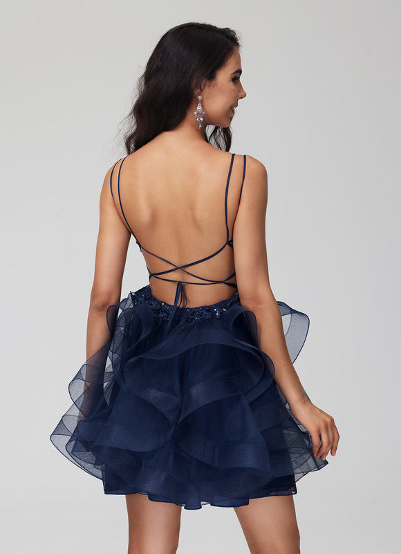 Robe Courte Festive Pailletée - gallery 5