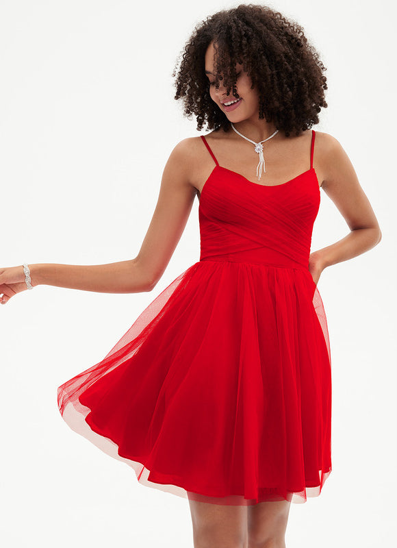 Robe Courte Tulle Évasée