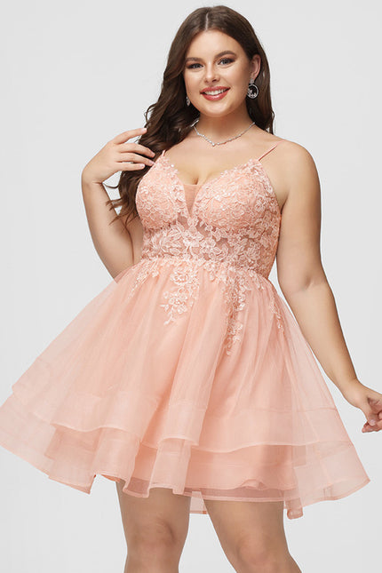 Robe Courte Rose Brodée - gallery 5
