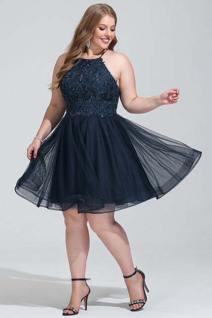 Robe Courte Festive En Tulle - gallery 5