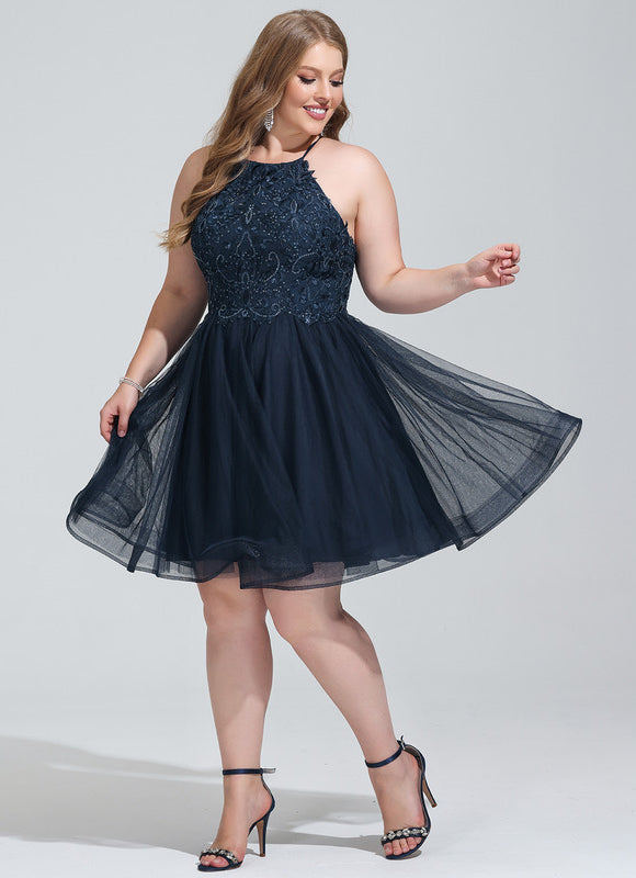 Robe Courte Festive En Tulle - gallery 5