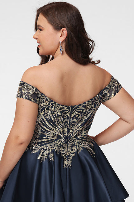 Robe Courte Satin Noire - gallery 8
