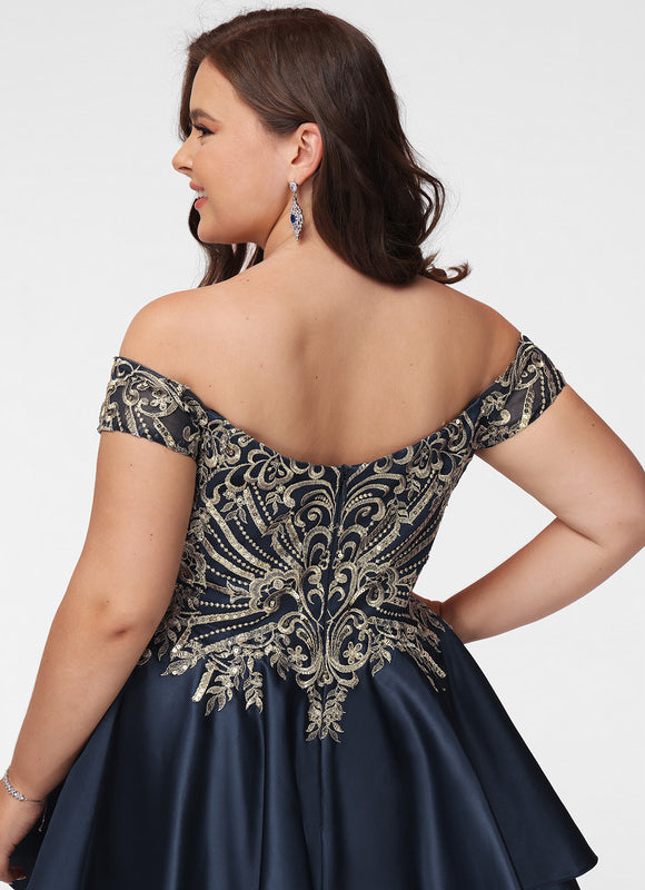 Robe Courte Satin Noire - gallery 8