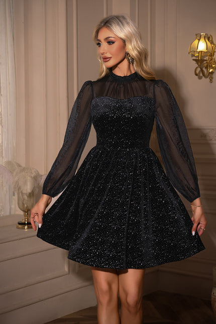 Robe Courte En Velours