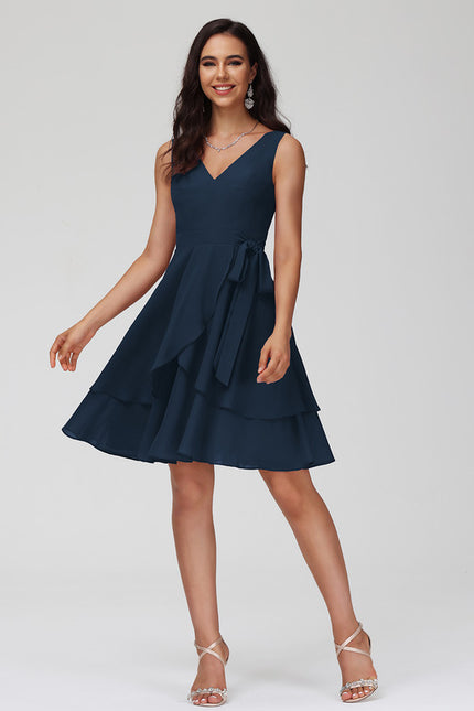 Robe Courte Mousseline Évasée - gallery 4