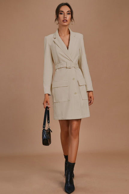 Robe Courte Blazer Beige - gallery 2