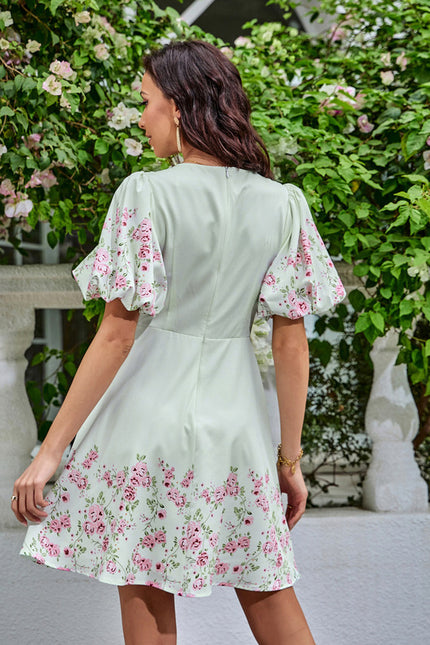 Robe Courte Estivale À Volants - gallery 3