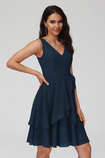Robe Courte Mousseline Évasée - gallery 7