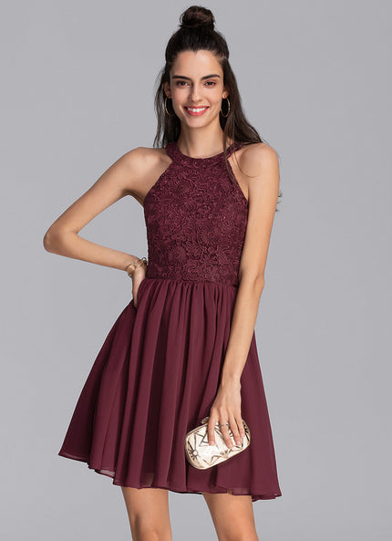 Robe De Soirée Courte Dentelle