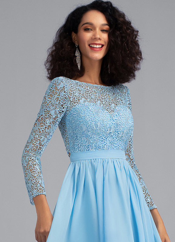 Robe De Soirée Courte Dentelle - gallery 3