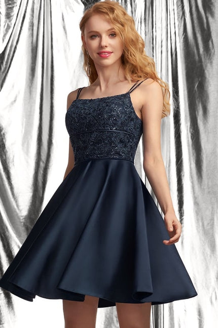 Robe Courte Rose Satinée