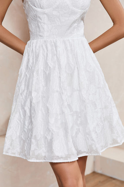 Robe Courte Blanche Légère - gallery 5