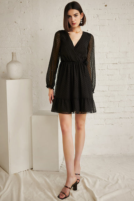 Robe Courte Viscose Éthérée - gallery 2