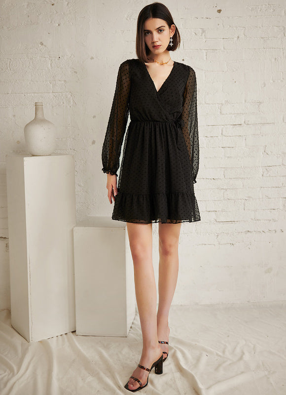 Robe Courte Viscose Éthérée - gallery 2