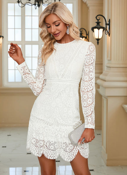 Robe Courte Noire Dentelle