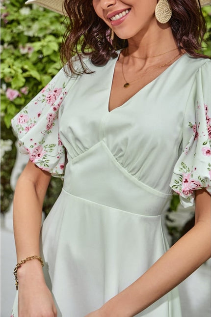 Robe Courte Estivale À Volants - gallery 4