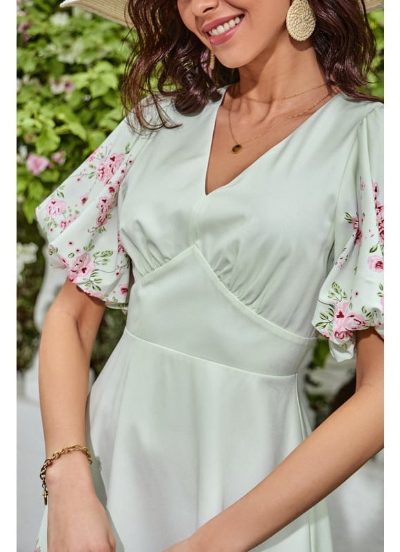 Robe Courte Estivale À Volants - gallery 4
