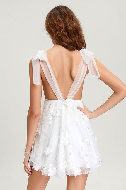 Robe Courte Tulle Florale - gallery 4