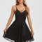 Robe Courte Noire Fluide