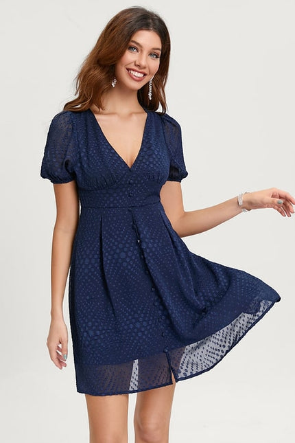 Robe Fluide Droite Courte - gallery 4