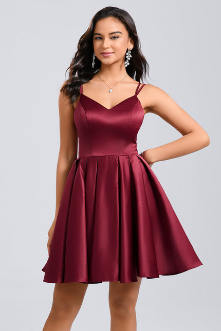 Robe De Soirée Courte Rouge - gallery 1
